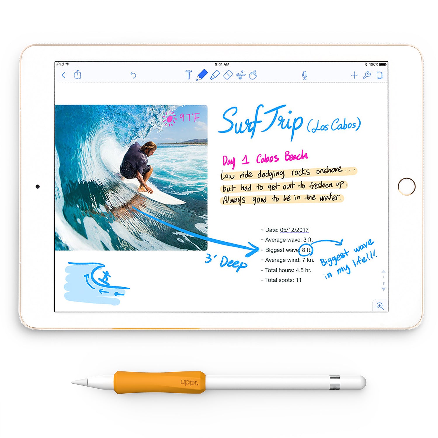 NimbleGrip™ Ergonomic Grip for Apple Pencil